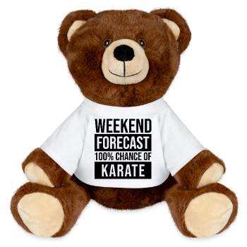 Karate - MiniFeet® RecycelBär® Braun - Weiß - Vorne