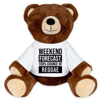 Reggae - MiniFeet® RecycelBär® Teddy Bear Brown - white - Front