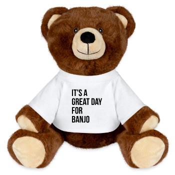 Banjo - MiniFeet® RecycelBär® Teddy Bear Brown - white - Front