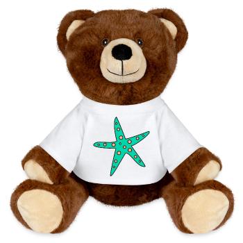 anniversary. Anniversary Decade. humor. funny - MiniFeet® RecycelBär® Teddy Bear Brown - white - Front