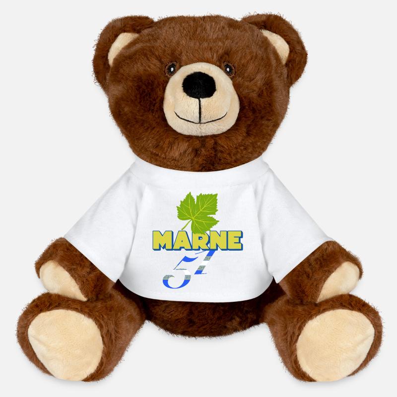 Marl - MiniFeet® RecycelBär® Teddy Bear Brown - white