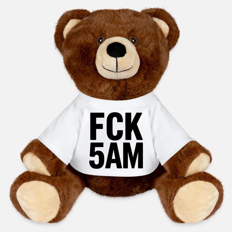 FCK 5AM - MiniFeet® RecycelBär® Braun - Weiß
