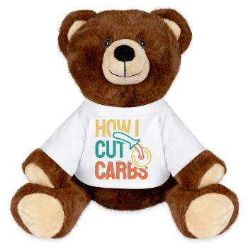 How to Lower Carbs - MiniFeet® RecycelBär® Teddy Bear Brown - white - Front