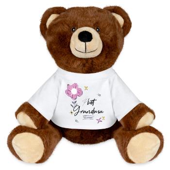 Meilleure mamie - Nounours RecycelBär® marron - blanc - Devant