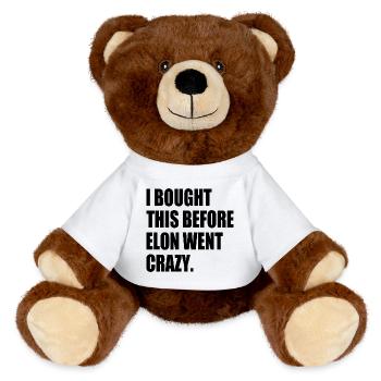 i bought this before elon went crazy - MiniFeet® RecycelBär® Teddy Bear Brown - white - Front