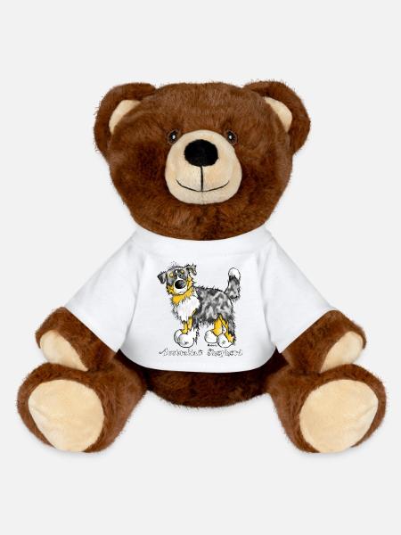 Australian Shepherd – Aussie – Hütehund - MiniFeet® RecycelBär® Braun - Weiß