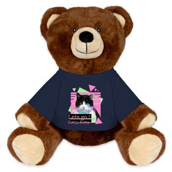 Lets go kitty, kitty - MiniFeet® RecycelBär® Braun - French Navy - Vorne