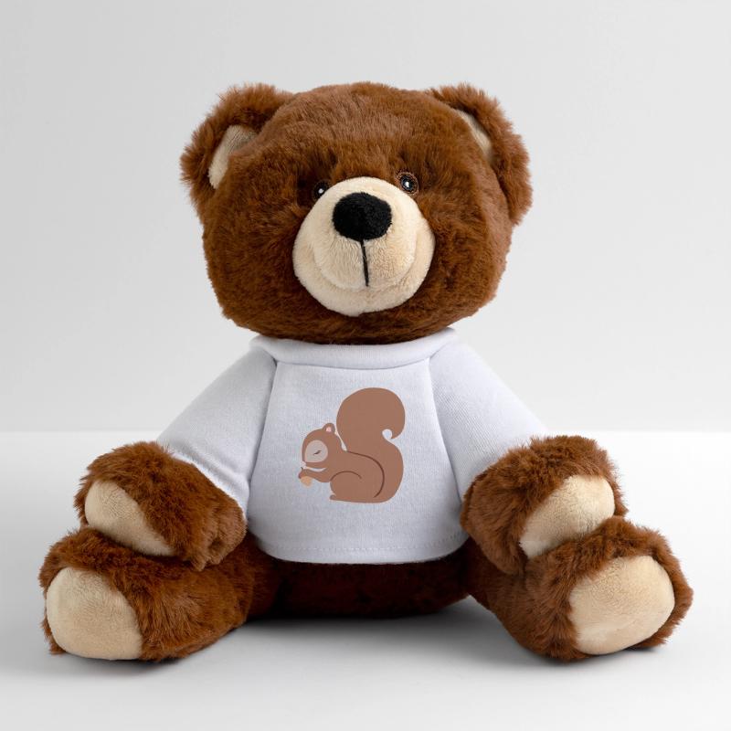 Eichhörnchen mit Eichel süß MiniFeet® RecycelBär® Braun