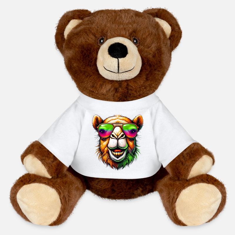 Kamel - MiniFeet® RecycelBär® i brun - hvid