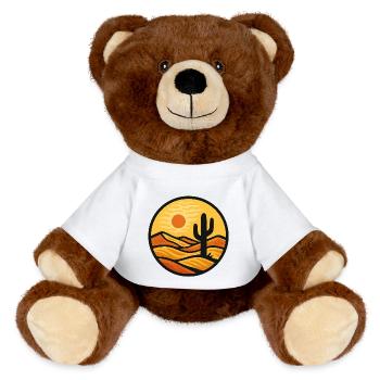 Desert Mirage - MiniFeet® RecycelBär® Teddy Bear Brown - white - Front