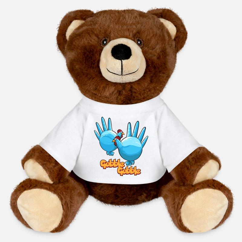Hühner-Steckrüben-Zelte mit wunderschönen Hühnermustern - MiniFeet® RecycelBär® Braun - Weiß