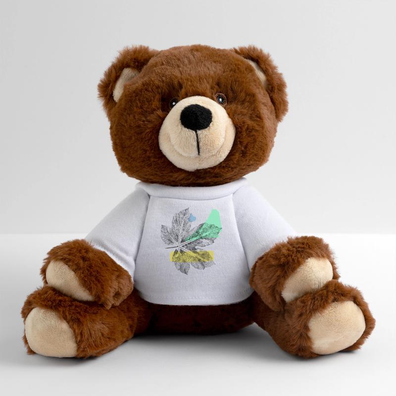 Leaf Maple - Abstrake Art MiniFeet® RecycelBär® Teddy Bear Brown