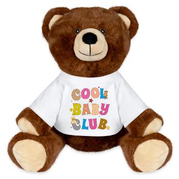 Club des Bébés Cool - Nounours RecycelBär® marron - blanc - Devant