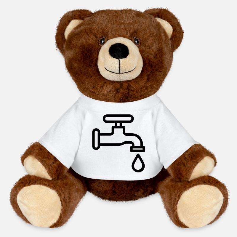 Kran - MiniFeet® RecycelBär® brun - hvit