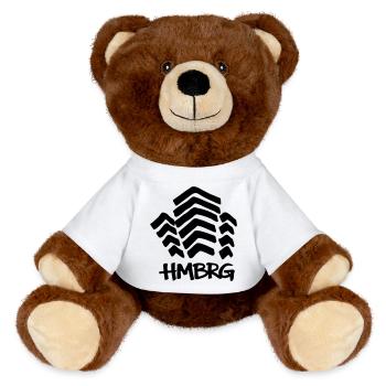 HAMBURG Mundsburg - MiniFeet® RecycelBär® Teddy Bear Brown - white - Front