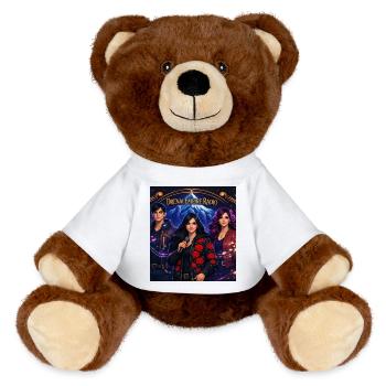 Radio Banner Tee - Nounours RecycelBär® marron - blanc - Devant