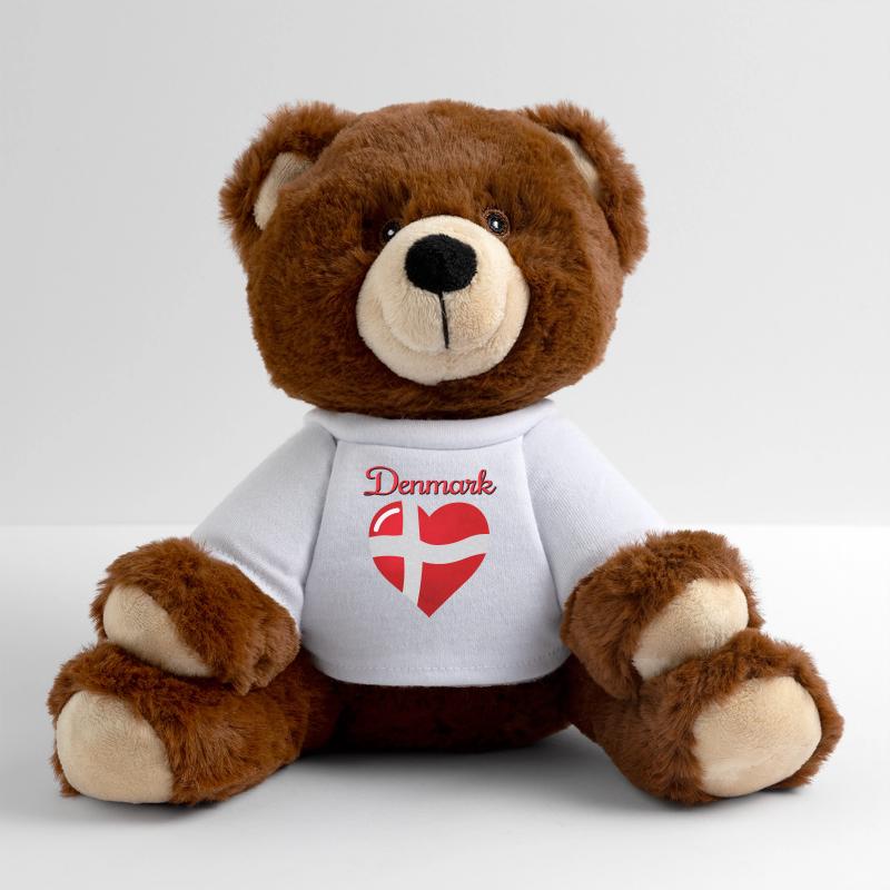 Drapeau du Danemark Nounours RecycelBär® marron