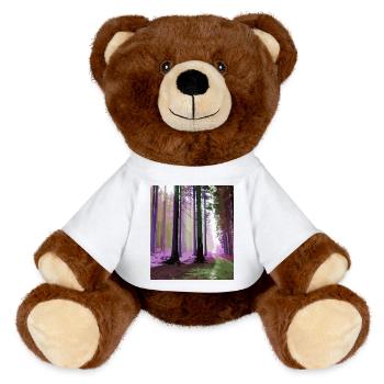 Haunted Cloud Forest - MiniFeet® RecycelBär® Teddy Bear Brown - white - Front