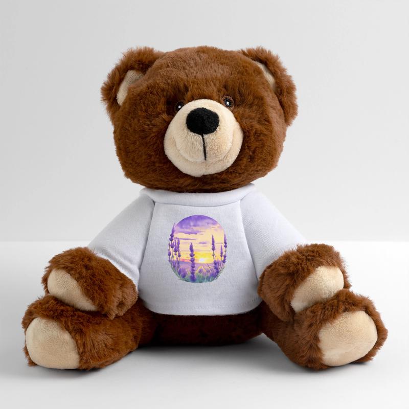 Lavender field MiniFeet® RecycelBär® Teddy Bear Brown