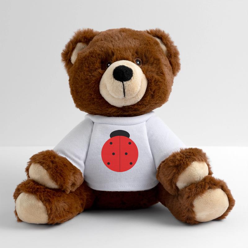 Coccinelle Rouge à Points Noirs Nounours RecycelBär® marron