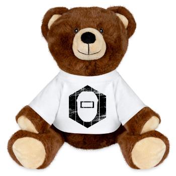 Masque de soudeur - Nounours RecycelBär® marron - blanc - Devant
