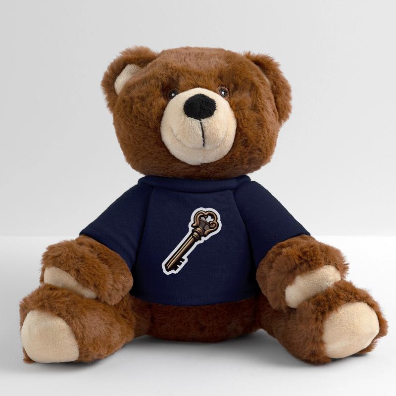 Key / Lock / Locked / Security MiniFeet® RecycelBär® Teddy Bear Brown