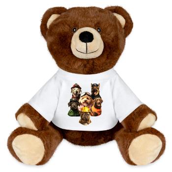 Freunde für alle Felle - MiniFeet® RecycelBär® Braun - Weiß - Vorne