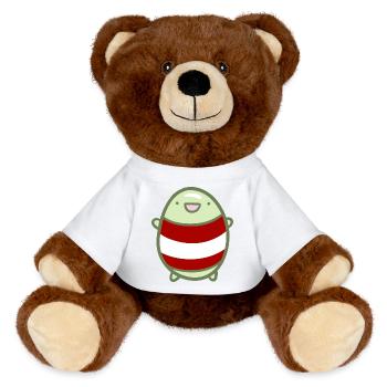 Sweet Bean - Austria - MiniFeet® RecycelBär® Teddy Bear Brown - white - Front