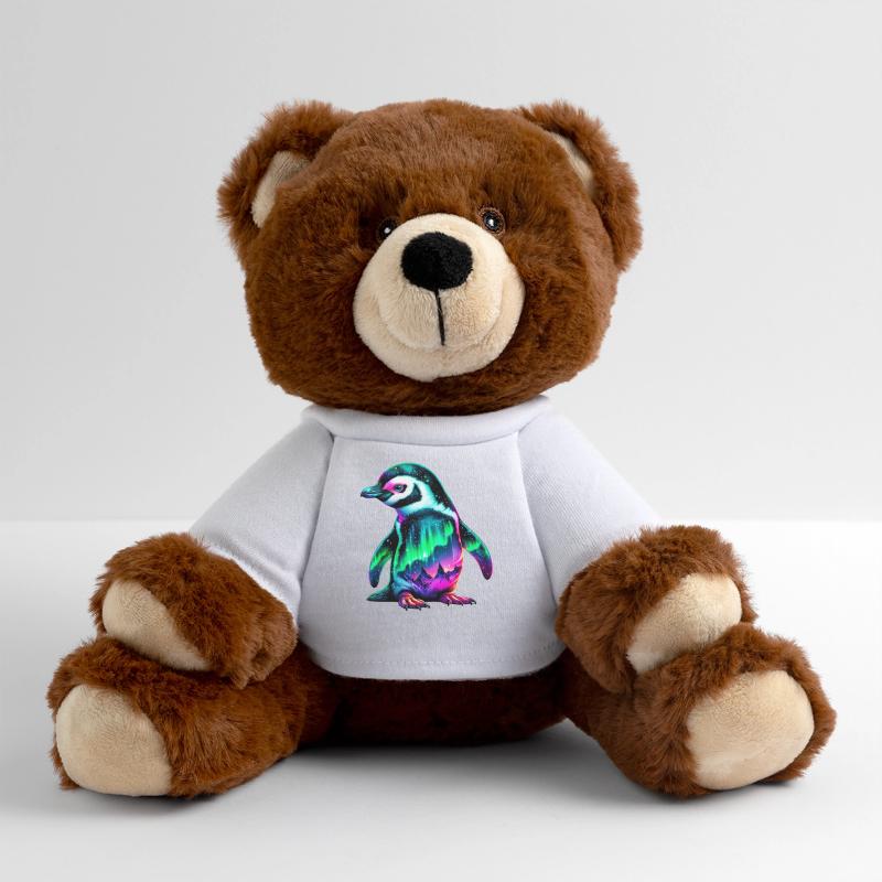 Aurora Borealis Penguin MiniFeet® RecycelBär® Teddy Bear Brown