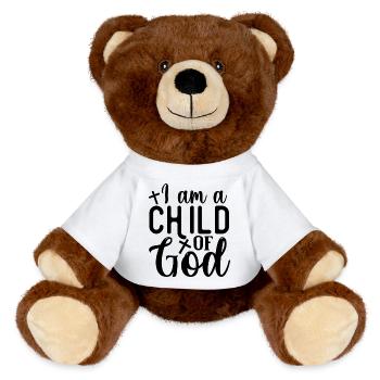 Kind Gottes - MiniFeet® RecycelBär® Braun - Weiß - Vorne