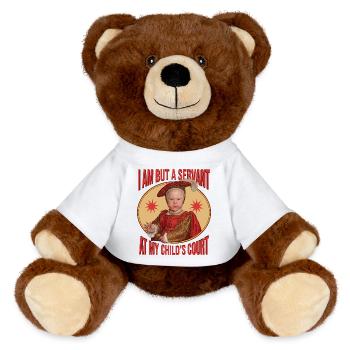 Renaissance Parenting Ironie - MiniFeet® RecycelBär® Braun - Weiß - Vorne