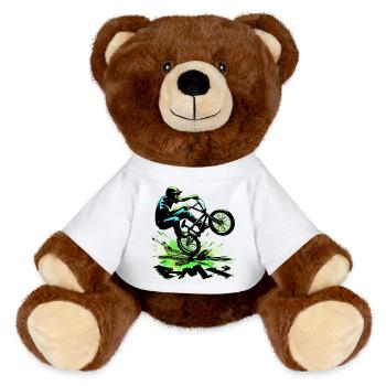 Vélo BMX - Nounours RecycelBär® marron - blanc - Devant