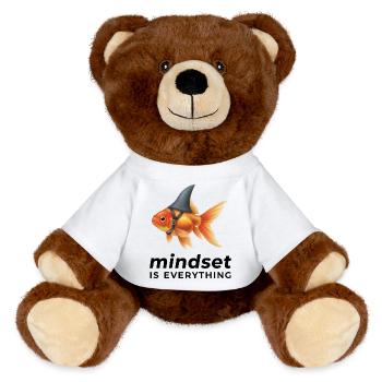 Goldfish Mindset Helmet - MiniFeet® RecycelBär® Teddy Bear Brown - white - Front