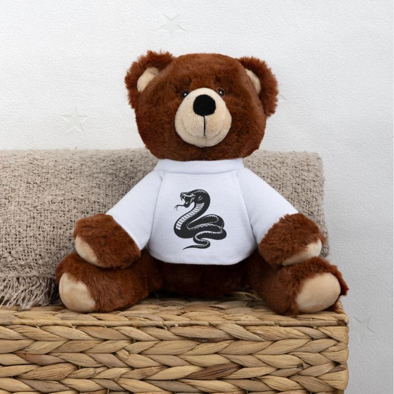 Silhouette du python serpent Nounours RecycelBär® marron