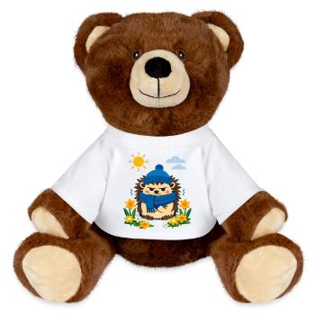 Printemps ? Non commandé ! - Nounours RecycelBär® marron - blanc - Devant