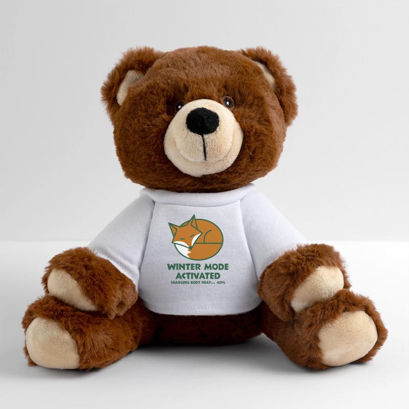 Renard d’hiver activé Nounours RecycelBär® marron