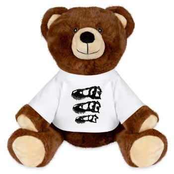 Daspletosaurus Tarbosaurus Tyrannosaurus Rex - Nounours RecycelBär® marron - blanc - Devant