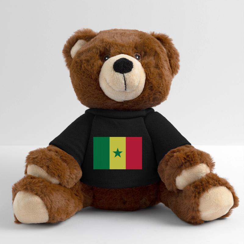 Drapeau Sénégal / Flagge von Senegal MiniFeet® RecycelBär® Braun
