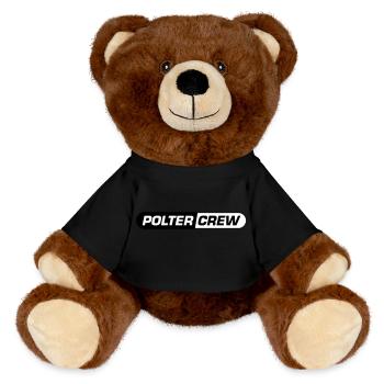 Polter Crew Polterabend - MiniFeet® RecycelBär® Braun - Schwarz - Vorne