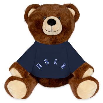 Oslo - Nounours RecycelBär® marron - bleu marine - Devant