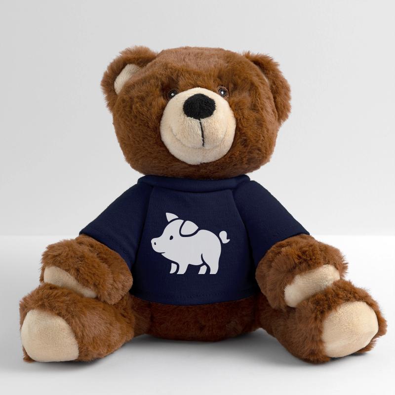 Schweinchen Sau Eber MiniFeet® RecycelBär® Braun