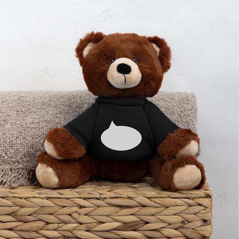 Balloon / / cartoon / / saying / / do statement MiniFeet® RecycelBär® Teddy Bear Brown