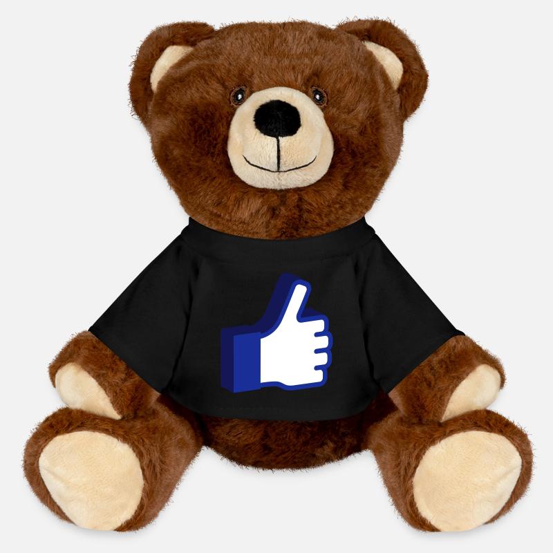Like 3D - MiniFeet® RecycelBär® Teddy Bear Brown - black