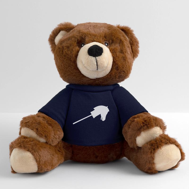 Steckenpferd in weiß MiniFeet® RecycelBär® Braun