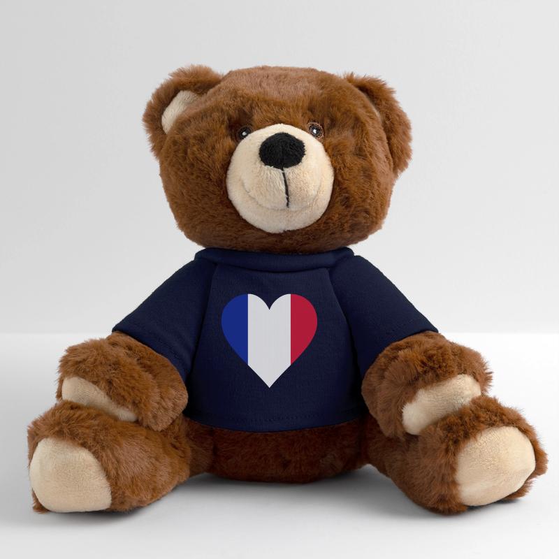 frankreich herz MiniFeet® RecycelBär® Teddy Bear Brown