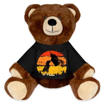 Chien, amour des chiens, sports canins - Nounours RecycelBär® marron - noir - Devant