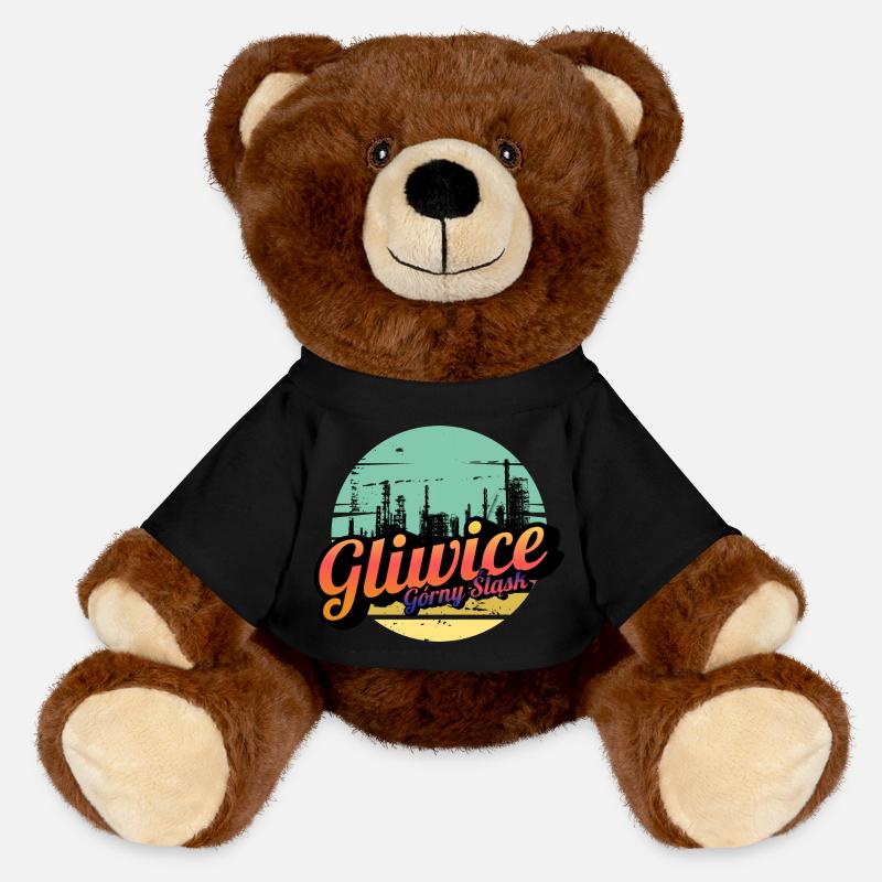 Gliwice Haute-Silésie - Nounours RecycelBär® marron - noir