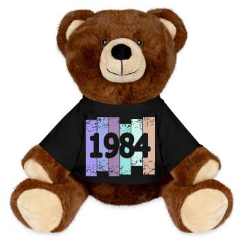 1984 - MiniFeet® RecycelBär® Braun - Schwarz - Vorne