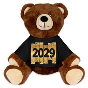 2029 - MiniFeet® RecycelBär® Braun - Schwarz - Vorne