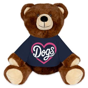Liebe Hunde - MiniFeet® RecycelBär® Braun - French Navy - Vorne